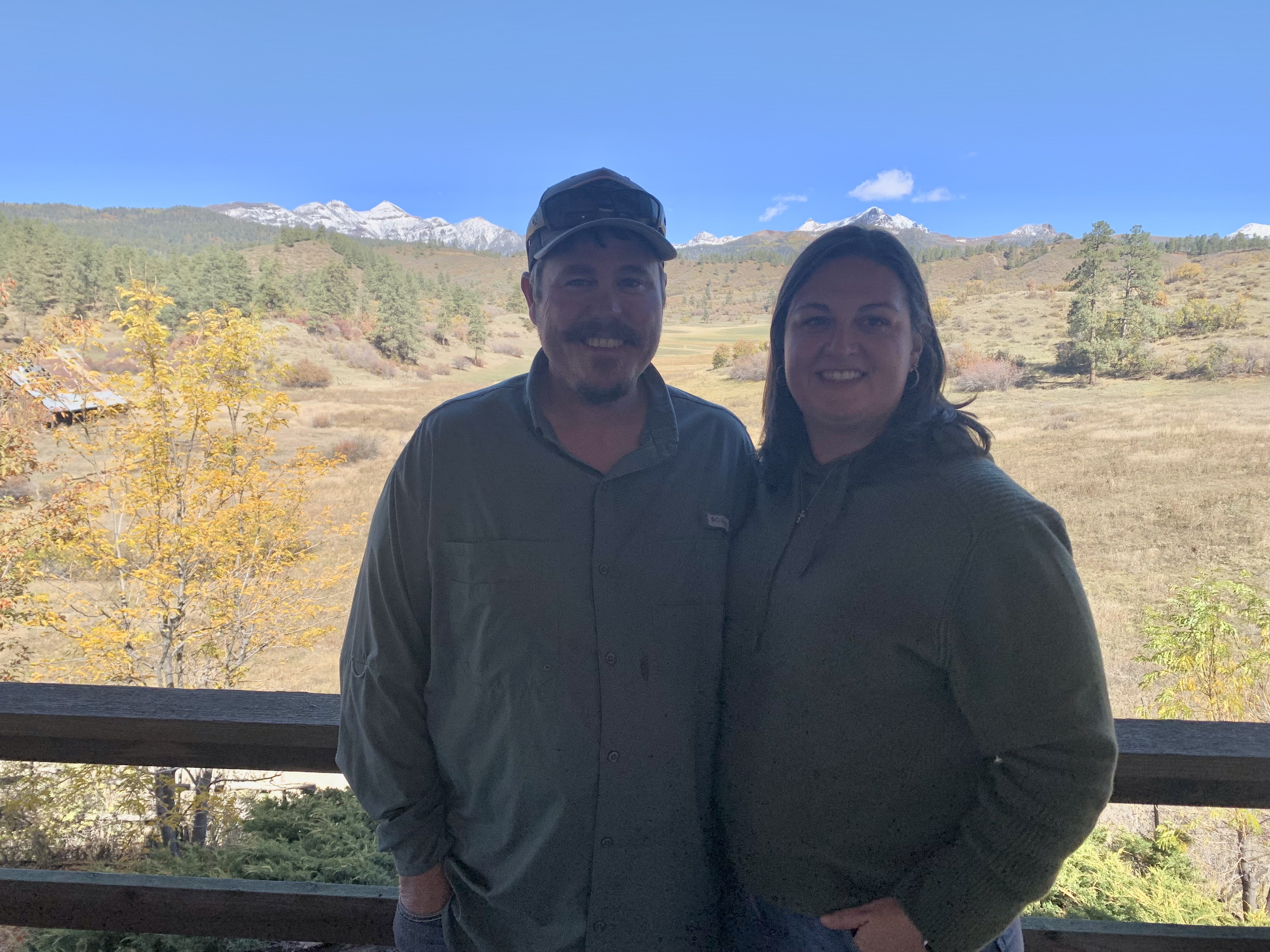 First time home buyers loving their new home